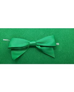 Green Satin Twist tie bow