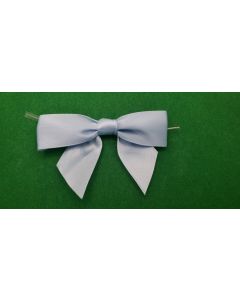 Light Blue Satin Twist tie bow