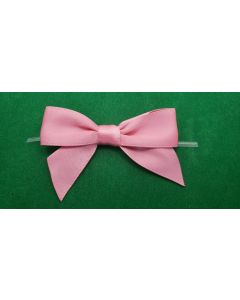 Pink Satin Twist tie bow