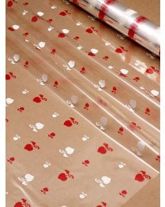 Sheets - 7 ½'' x 7 ½'' - Designs- Apples of My Heart Red and White