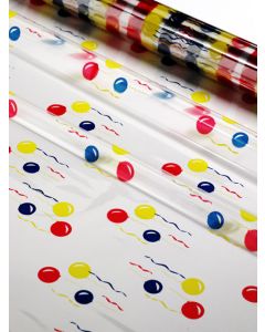 Sheets - 7 ½'' x 7 ½'' - Designs- Red Blue & Yellow Balloons