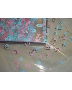 Close outs - Sheets - 7 ½'' x 7 ½'' - Baby Bottles pink and blue