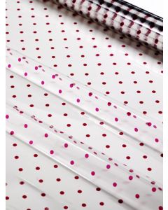 Sheets - 40'' x 40''- Designs- Cranberry Dots