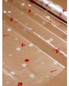 Sheets - 40'' x 40'' - Designs- Flakes and Canes Red White