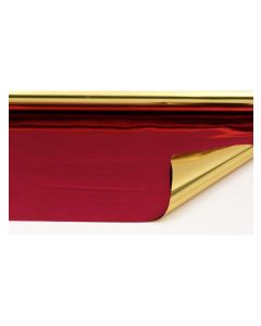 Sheets - 9'' x 9'' - Metallized 2 sides - Gold and Cranberry