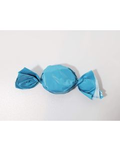 Caramel wrapper - 3" x 3" - Opaque Light blue