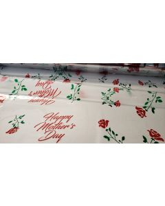 Rolls - 40'' x 1000' - Designs - Happy Mothers Day Red