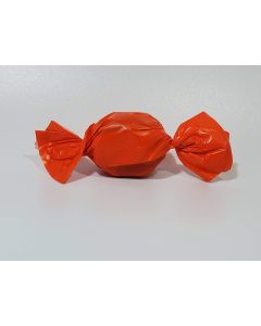 Caramel wrapper - 4" x 5" - Opaque Orange