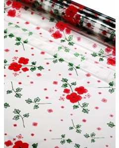 Sheets - 20'' x 20'' - Designs -  Pansies Red Green