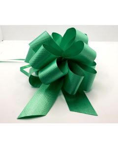 4'' Poly Embossed PullBow -  Green