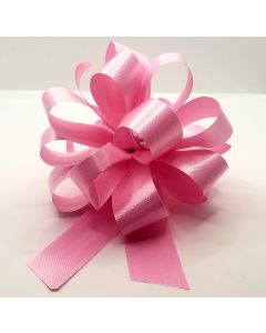 4'' Poly Embossed PullBow - Pastel Pink