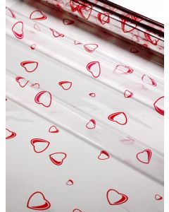Rolls - 40'' x 500' - Designs - Red Hearts