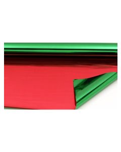 Rolls - 30'' x 100' - metallized 2 sides -Red and Green