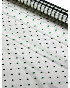 Sheets - 12'' x 20''  - Designs- Green Dots