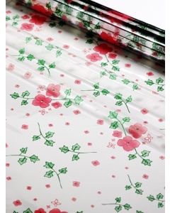 Sheets - 18'' x 30'' - Designs-  Pansies Pink Green
