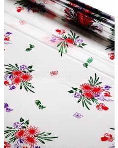 Sheets - 18'' x 30''  - Designs-  Precious Flowers Red Green Purple