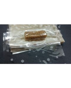Caramel Candy Wrappers Sheets - 4” x 4”- Snow Flakes 