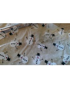 Sheets - 15'' x 20''- Designs- Snow man black and red