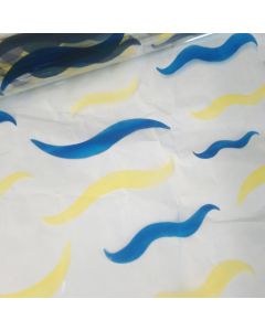 Sheets - 30'' x 30'' - Designs - Waves Blue Yellow