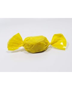 Caramel wrapper - 3" x 3" - Opaque Yellow